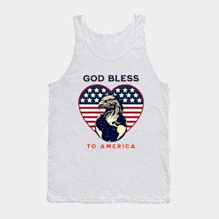 God Bless to America. 4th July Tank Top